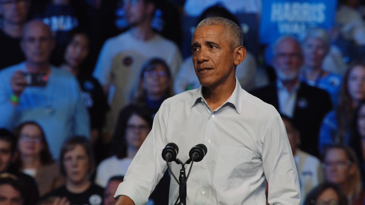 President Obama: Trump’s fake macho thing is not what real strength is. Real strength is about working hard, taking responsibility, and telling the truth. It’s about being confident enough to treat everybody with dignity and respect. That is what we should want in our daughters and our sons, and that is what I want to see in the next President