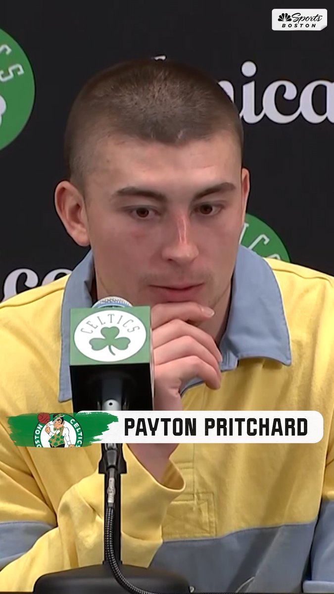 "These kids saw me from afar... I ended up going over there, we were just messing around playing 1-on-1... I felt like a kid again." Payton Pritchard talks viral clip of him playing 1-on-1 with a kid in a Boston park on Sunday