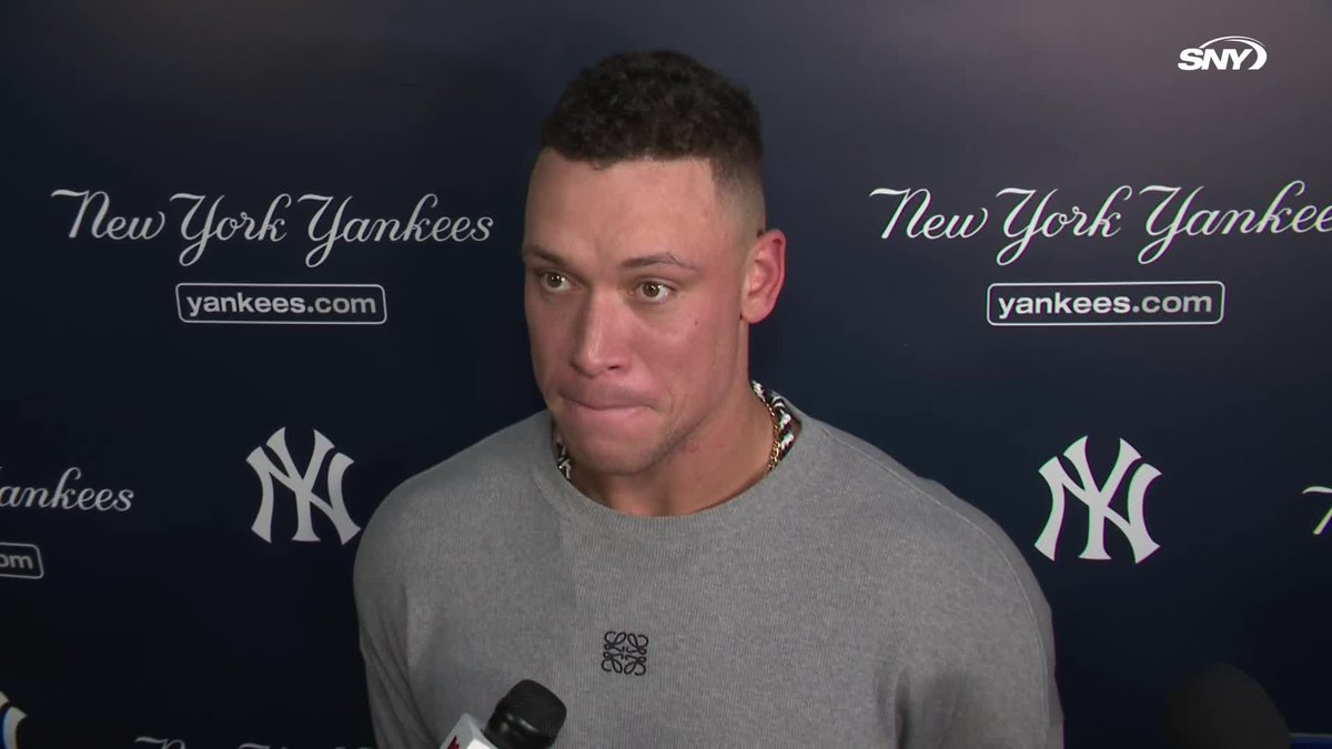 "Just look at the season we've had, the ups and downs... we've got a great ball club in here." Aaron Judge on where the team pulls inspiration from moving forward: