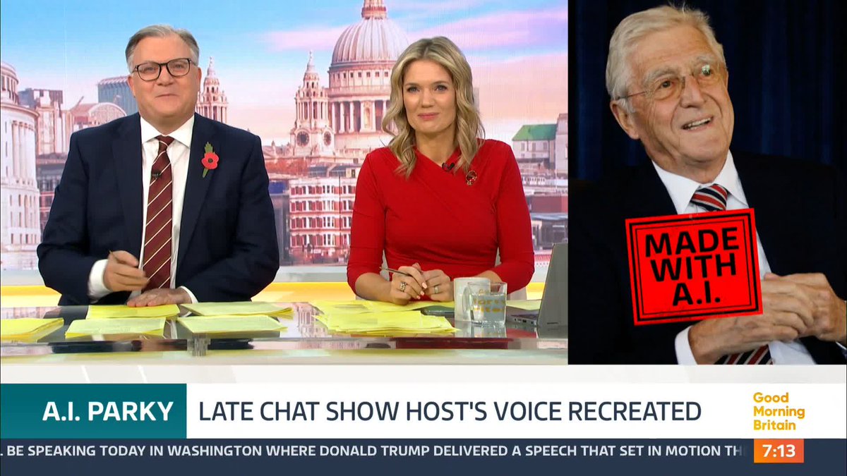 We never thought we'd hear Michael Parkinson again - but Artificial Intelligence is changing all that. Sir Michael Parkinson's son has defended the use of AI to recreate the voice of the late chat show host for a new interview podcast series.