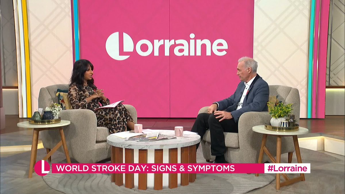 Do you know the signs of a stroke? Dr. Hilary Jones MBE shares an important reminder of the symptoms to look out for this World Stroke Day. #Lorraine