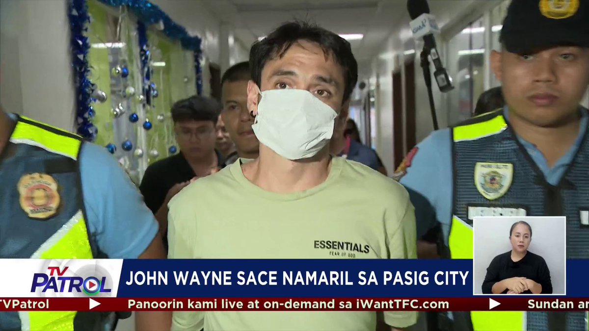 Arestado ang dating aktor na si John Wayne Sace matapos barilin ang kaniya umanong kaibigan sa Pasig City. Tinangka pang tumakas ng dating aktor pero natunton din ng mga pulis na nagtatago sa isang motel. Buong ulat: