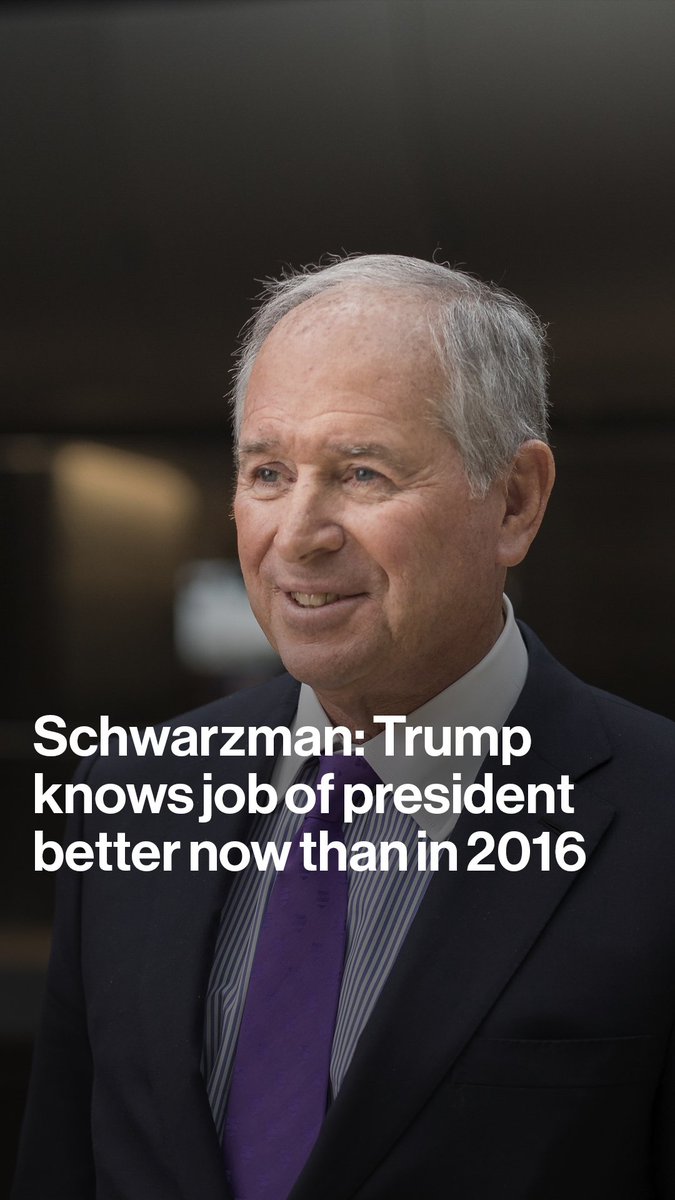 Blackstone CEO Steve Schwarzman says Republican candidate Donald Trump "is in a much better base of knowledge" of how the job of president works and how to be efficient and effective