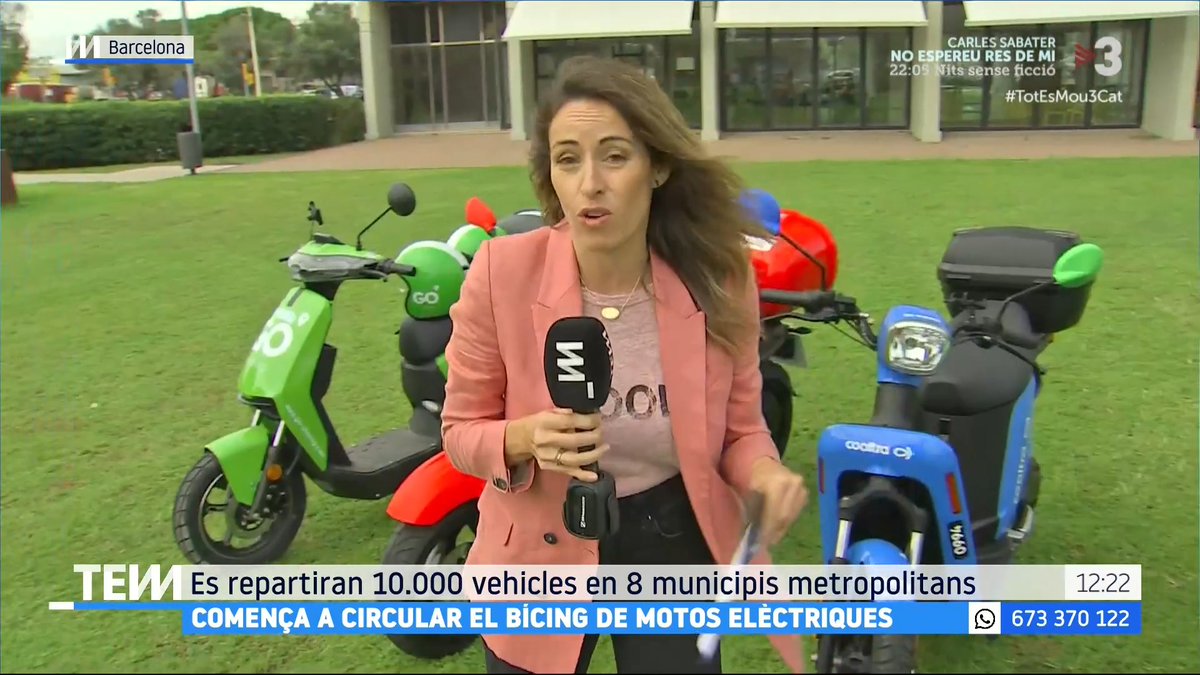 🔴 Comença a circular el bícing de motos elèctriques A més de Barcelona, n’hi haurà a l’Hospitalet, Esplugues, Sant Feliu, Badalona, Sant Just Desvern, Santa Coloma de Gramenet i Sant Adrià de Besòs #TotEsMou3Cat ▶