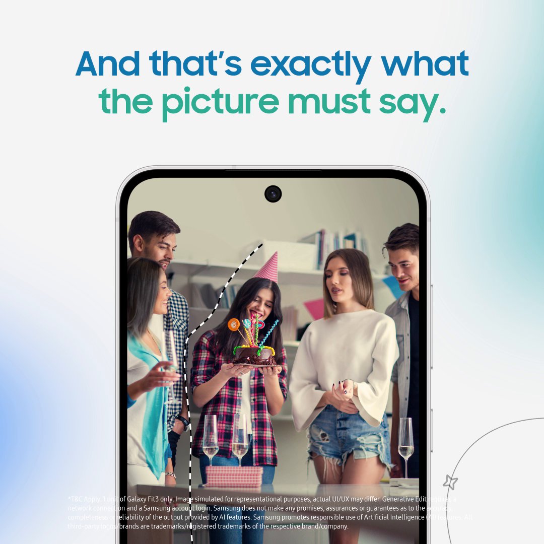Flaunt your main character vibe using Photo Assist with Galaxy AI and #GalaxyAIMoment. Share your pictures with us and stand a chance to win exciting prizes. So, what will you Galaxy AI today? *T&C apply: #GalaxyS24FE #Samsung