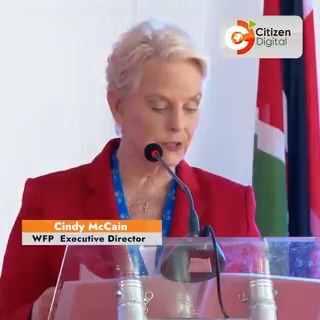 World Food Program Executive Director Cindy McCain hails Kenya’s school feeding programme as a ‘shining example to other countries’