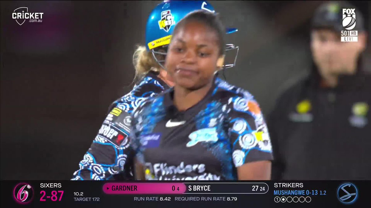 Zimbabwean Leg Break Bowler Anesu Mushangwe ripping through the Sydney Sixers in the Womaens BBL in Australia 🇿🇼🔥