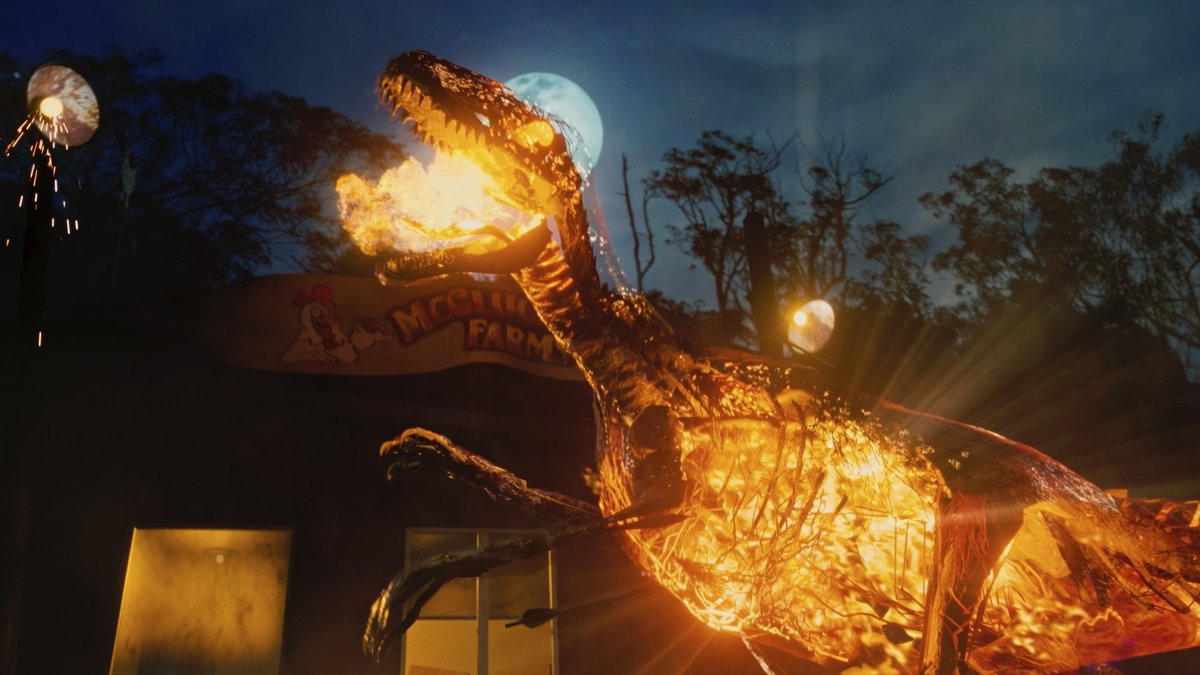 After a top-secret experiment goes wrong, a hyper-intelligent invisible raptor escapes the lab and begins wreaking havoc in the surrounding neighborhood. The Invisible Raptor releases in theaters and on digital on December 6, 2024.