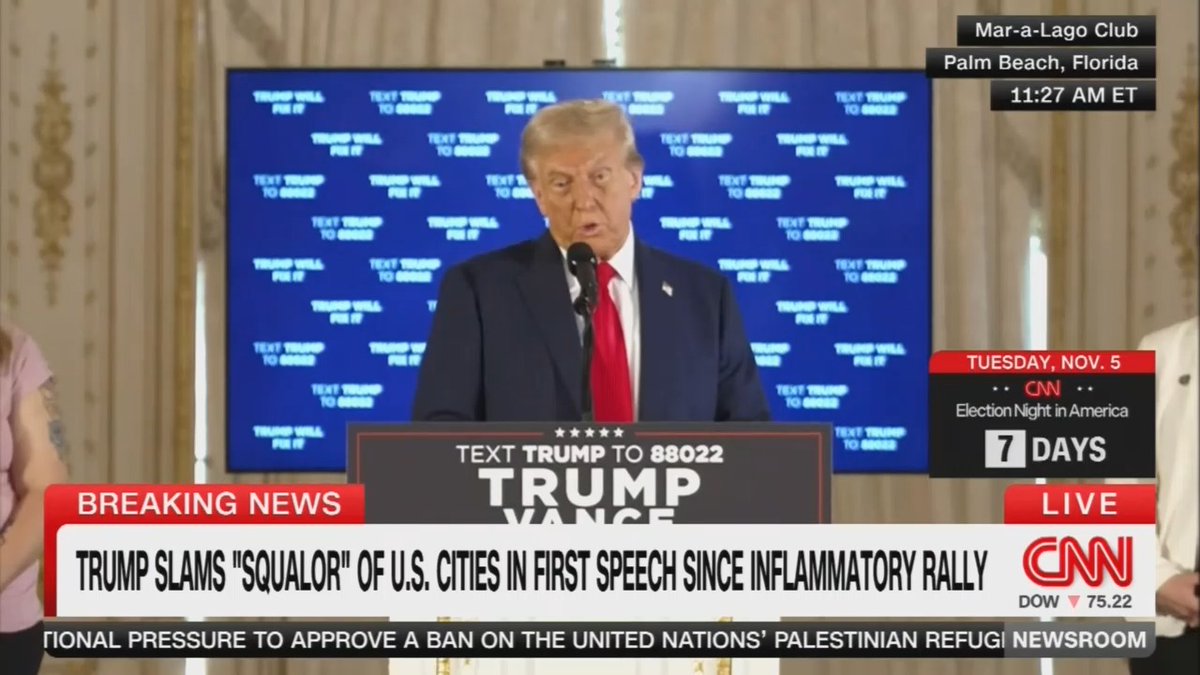 CNN cuts away from Trump’s remarks to fact check his lies: “He is making a number of false claims...”