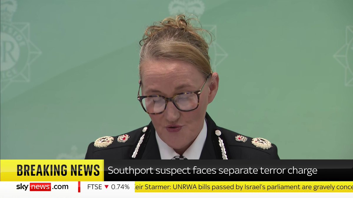 BREAKING: The Southport stabbings on 29 July has not been declared a "terrorist incident", Merseyside Police confirms. Read more: 📺 Sky 501, Virgin 602, Freeview 233 and YouTube