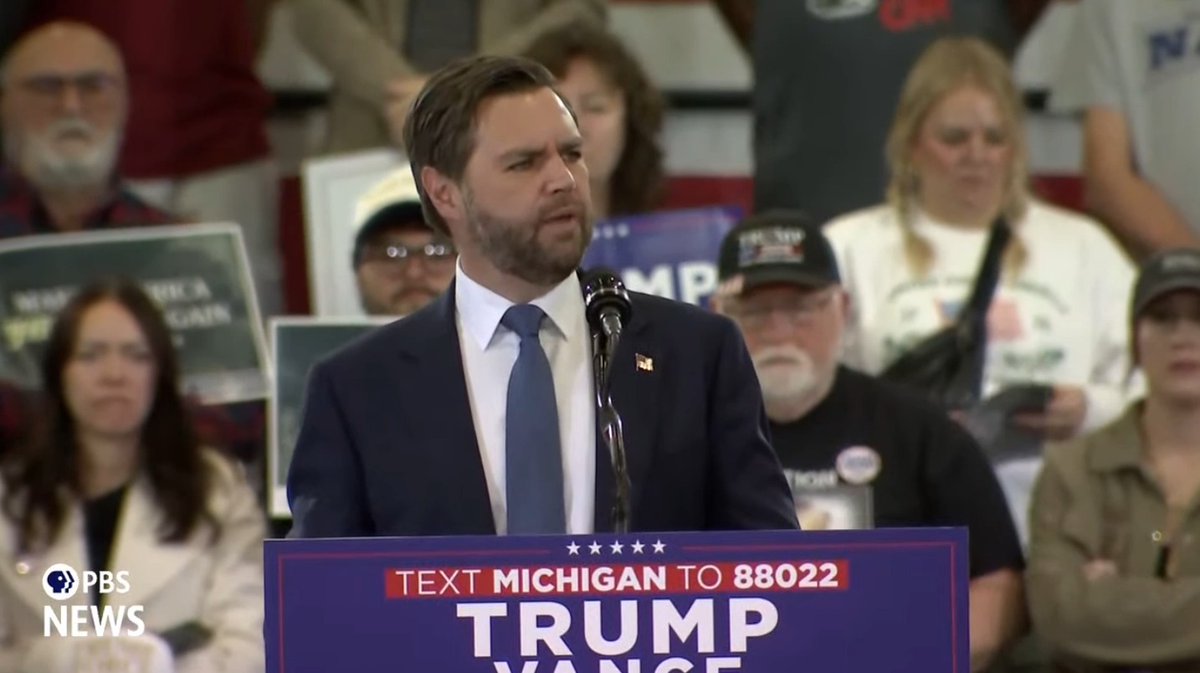 Vance says their Madison Square Garden rally which was filled with racist remarks and calling Puerto Rico an “island of garbage” was “incredible”: “We had patriots speaking”