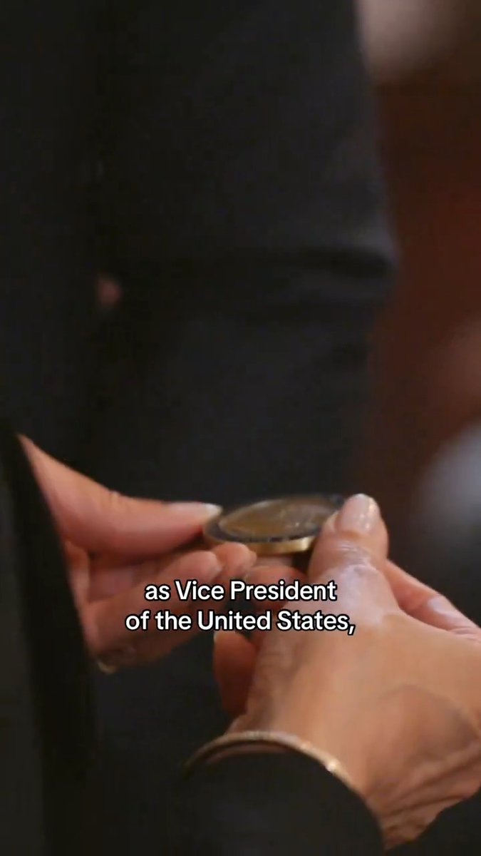 I chose to put Lady Justice on my vice presidential challenge coin. For the people, always.