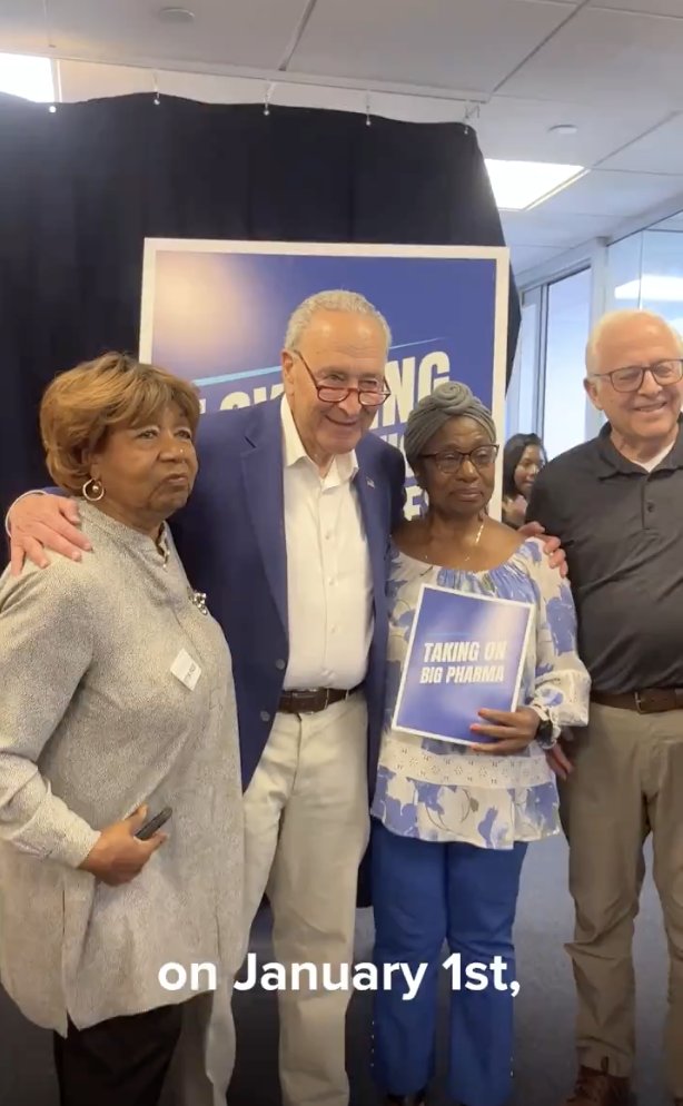We beat Big Pharma and lowered the price of prescription drugs for millions of seniors. We will continue fighting for everyday Americans and keep up our work to lower healthcare costs.