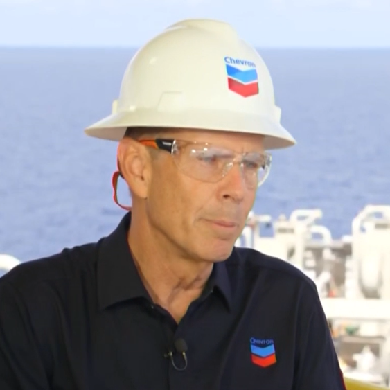 We hosted CNBC's @JimCramer on our Anchor Platform in the Gulf of Mexico. Chairman and CEO Mike Wirth discussed the innovation and deepwater technology that went into achieving first oil. Watch here: