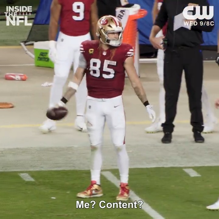 You knew George Kittle was going to bring the content on #NationalTightEndsDay