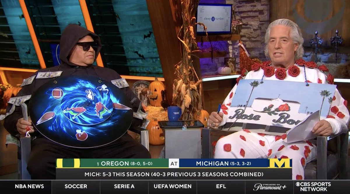 "Oregon's not just gonna be dominant and blast the Wolverines out. I think Oregon wins but it's close." Randy Cross on No. 1 Oregon Football's trip to Ann Arbor this Saturday on CBS