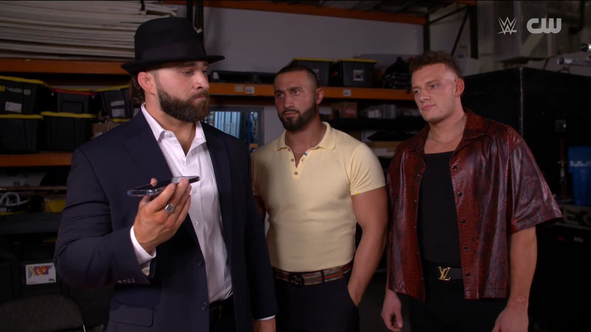 Who's on the phone? 🤔 Someone is NOT happy with Tony D’Angelo, and they're coming after the champ next week in Philadelphia! 😳 #WWENXT