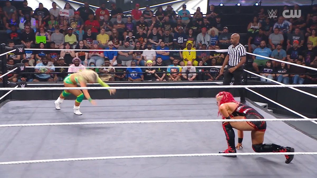 JUST. LIKE. THAT. @Zaria_WWE didn't come to play! 😤 #WWENXT