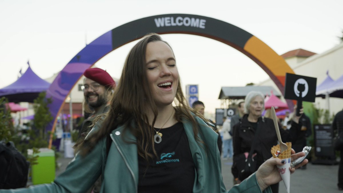 What a start to #GitHubUniverse! 🥳 We can't wait to do it all again for day 2. Don't forget to catch COO Kyle Daigle's keynote tomorrow to hear how every developer plays a critical role on our journey to 1 billion developers. 💫