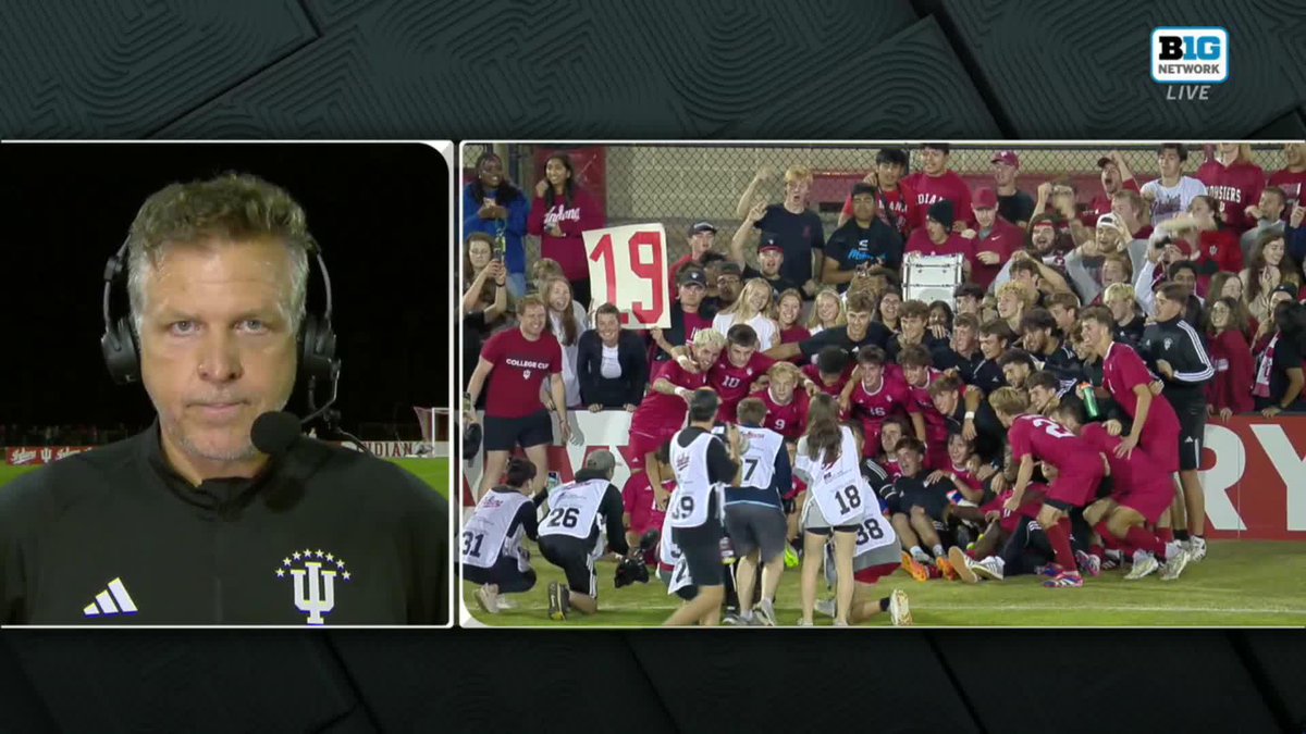 Don't let Indiana Men's Soccer get hot in October 🔥👀 Head Coach Todd Yeagley credits the belief of his team to their success in the second half of the season 🗣️ #B1GMSoccer on Big Ten Network