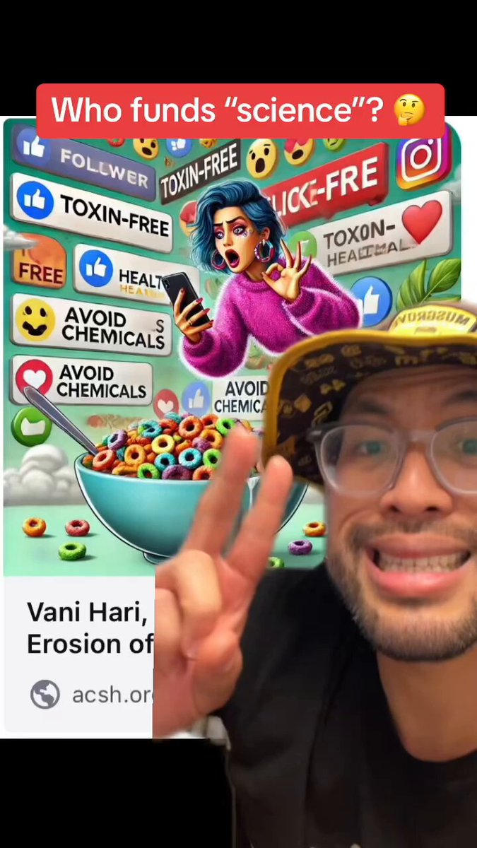 Not a big food, big chemical, big pharma funded “science fact-checking group” mocking Americans who don’t want to ingest toxic chemicals in their cereal. 🙄 Btw…if you love “science”, you should also love exposing who funds “science. Just sayin’… 🤷‍♂️