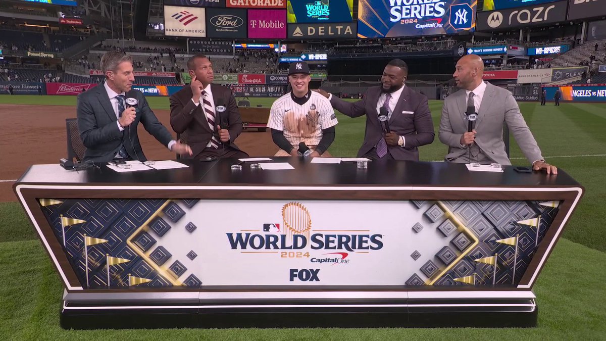 New York New York Yankees SS Anthony Volpe joins our show to talk about his huge grand slam and performance in #WorldSeries Game 4! Kevin Burkhardt | Alex Rodriguez | David Ortiz | Derek Jeter