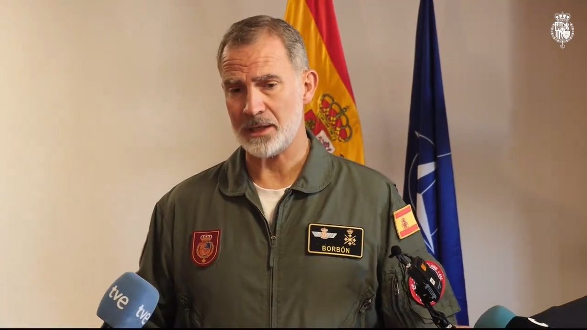Mensaje del Rey tras las devastadoras consecuencias de la DANA en la Comunidad Valenciana, Castilla-La Mancha, Murcia, Andalucía y otros puntos de España.