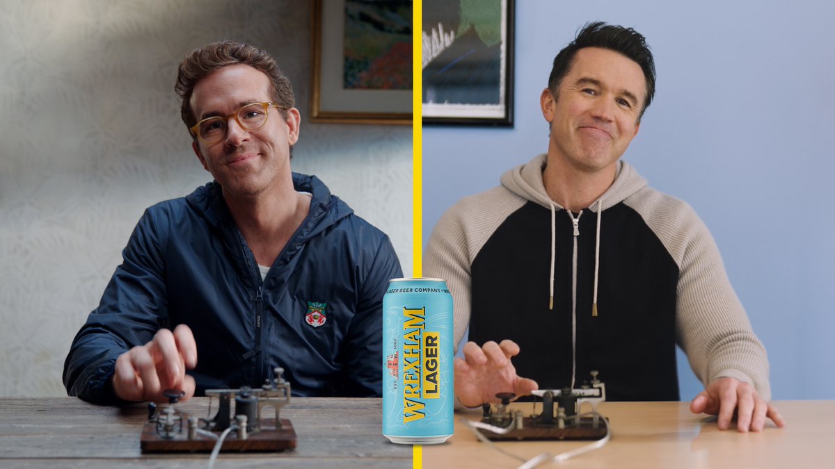 Took this whole “Hold my beer” thing to its logical conclusion. Welcome to Wrexham Lager. Wrexham Lager