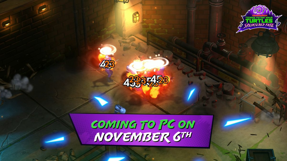 Join the Teenage Mutant Ninja Turtles for a bodacious co-op in TMNT: Splintered Fate! Coming November 6, wishlist today: