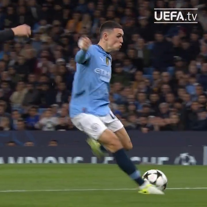 Foden far-post finish 🎯 #UCL