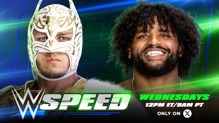 TODAY on #WWESpeed! Who will advance in the #WWESpeed No. 1 Contender's Tournament? Will it be Dragon Lee or Tavion Heights WWE in the Quarterfinals? 👀