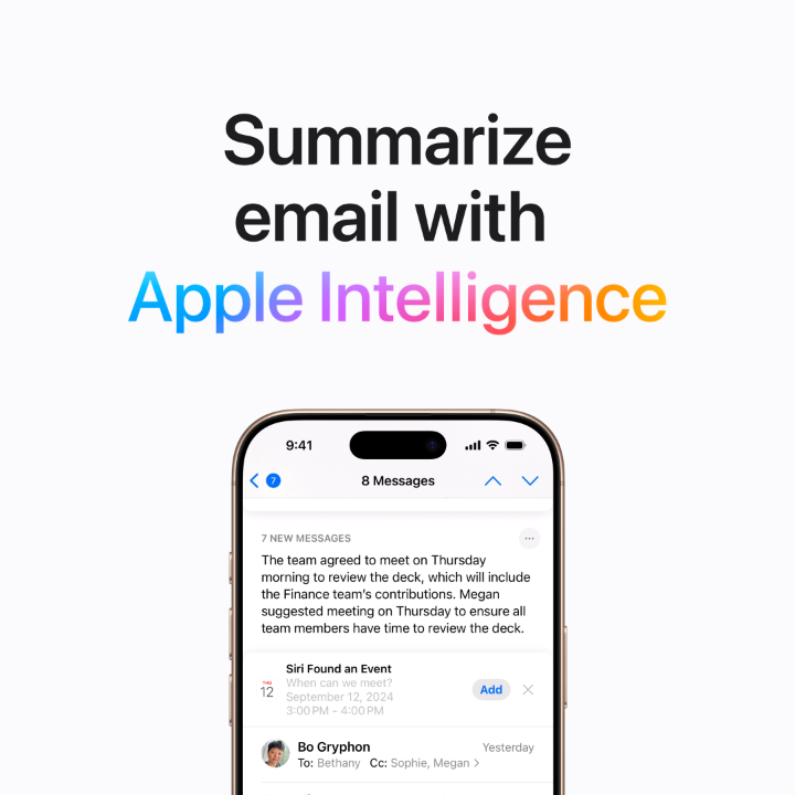 Catch up on long email threads fast, with #AppleIntelligence in iOS 18.1 and iPadOS 18.1. Here’s how to summarize threads in Mail on supported devices.