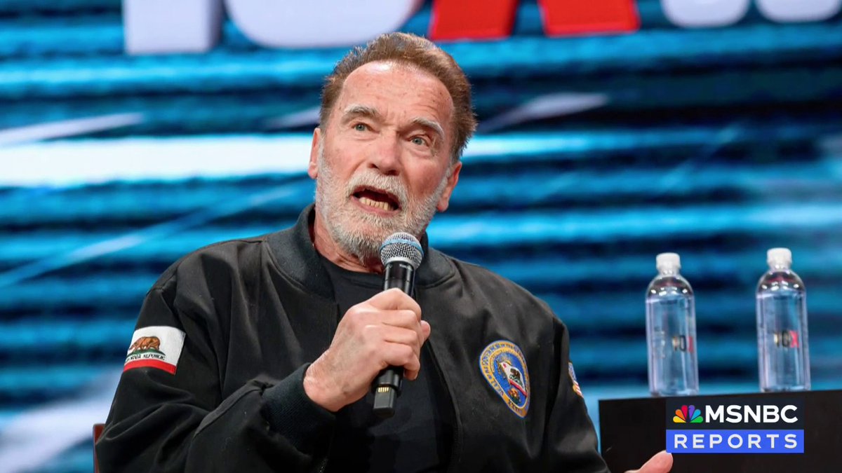 “To someone like me who talks to people all over the world and still knows America is the shining city on a hill, calling America a trash can for the world is so unpatriotic, it makes me furious.” Former California Governor Arnold Schwarzenegger endorses Harris.