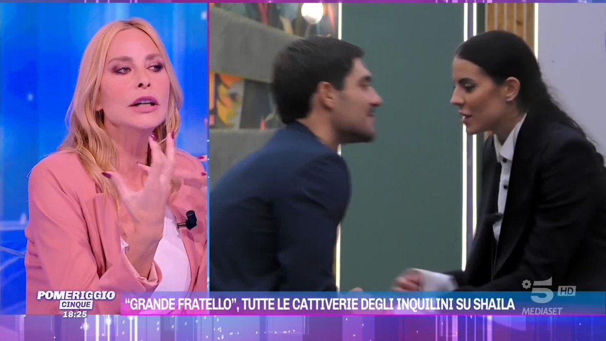 #GrandeFratello Stefania Orlando a #Pomeriggio5: "Non credo nell'amore tra Shaila e Lorenzo, credo sia una strategia"