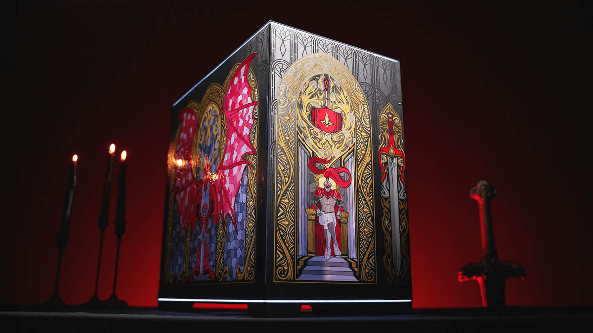 A setup worthy of your legendary feats ✨ Our first-ever embossed rig, Dragonlight is the gaming PC of legends 👑