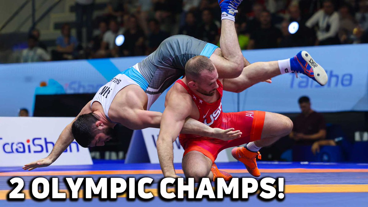 Olympic Champions David Taylor and Abdulrashid Sadulaev met in the first round of the 2024 World Championships today. They combine for 11 World and Olympic gold medals!