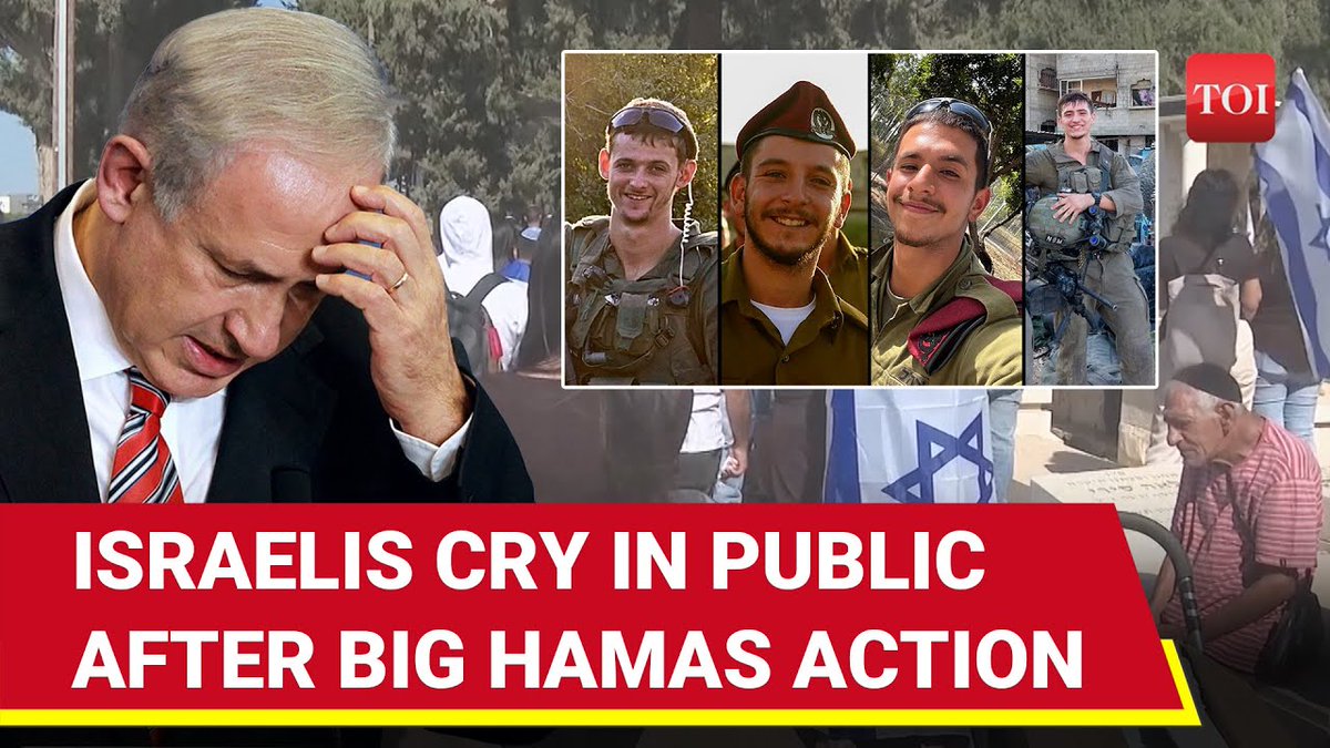 Israelis in tears after #Hamas ambush kills multiple soldiers in #Gaza strip | scenes from funeral