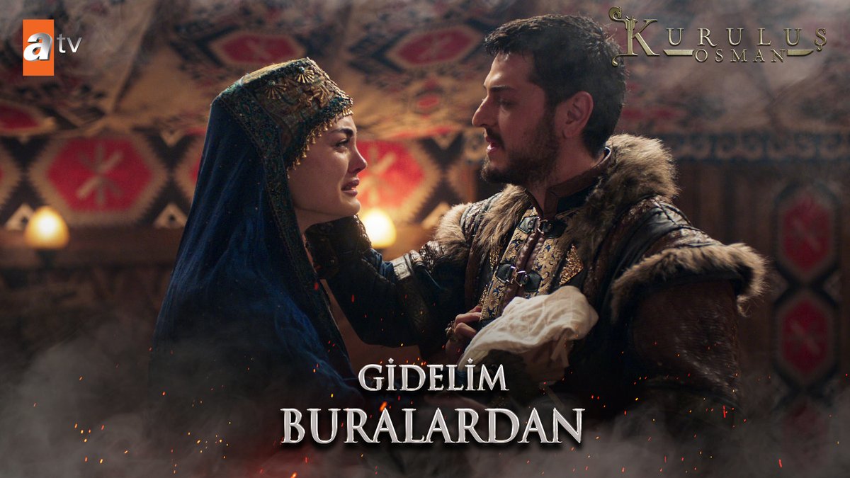 Gonca Hatun, Kayı Obası'ndan ayrılmak istiyor! "Gidelim buradan Alaeddin..." #KuruluşOsman atv