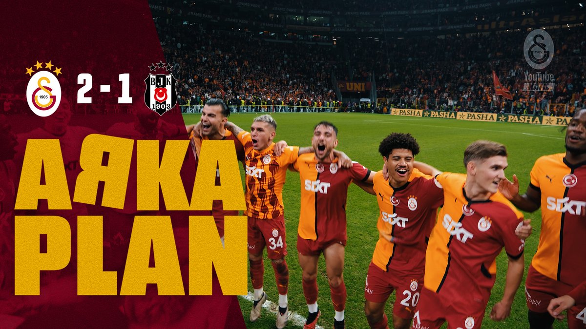 📺 #ArkaPlan | Galatasaray 2-1 Beşiktaş 𝐘𝐀𝐘𝐈𝐍𝐃𝐀! 💛❤️ Maç sabahı Florya’dan RAMS Park’a, Beşiktaş’ı mağlup ettiğimiz maçtan hiçbir yerde göremeyeceğiniz en özel anlar Galatasaray YouTube KATIL’da yayında! 🔥 ▶️