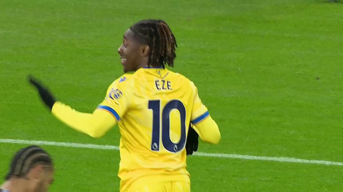 Eberechi Eze HEADS Crystal Palace ahead against Aston Villa! 🔥