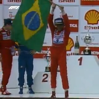 Serious headphone warning ๐ง๐คฃ Ayrton Senna couldn't hide his excitement as he sealed his first home win in 1991 ๐ง๐ท #F1 #BrazilGP
