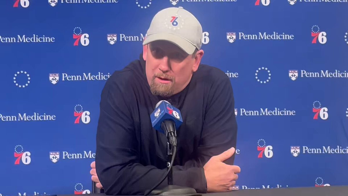 Sixers coach Nick Nurse was asked by Howard Eskin if he think it is fair that fans buying tickets don’t know whether Joel Embiid is playing: