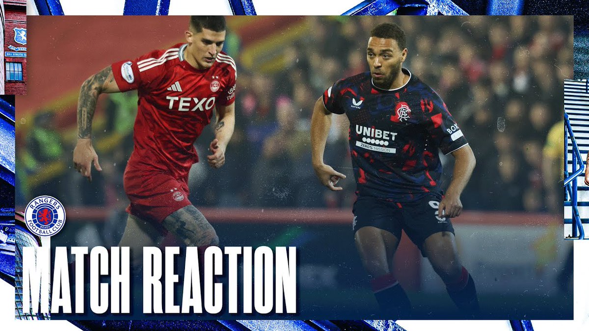 🎙️ Cyriel Dessers spoke to RangersTV after tonight’s match against Aberdeen.