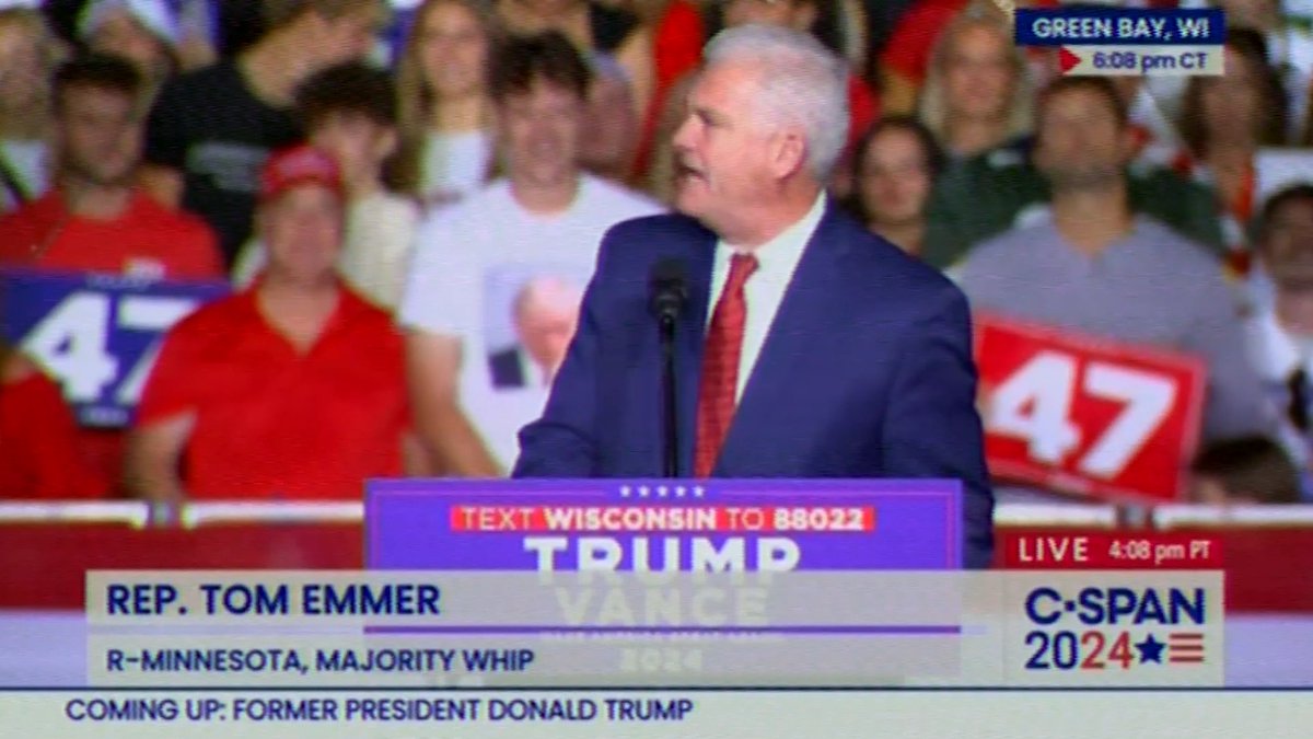 Rep. Tom Emmer (R-MN): "Kamala has been making mistake after mistake. You know how? She opens her mouth."