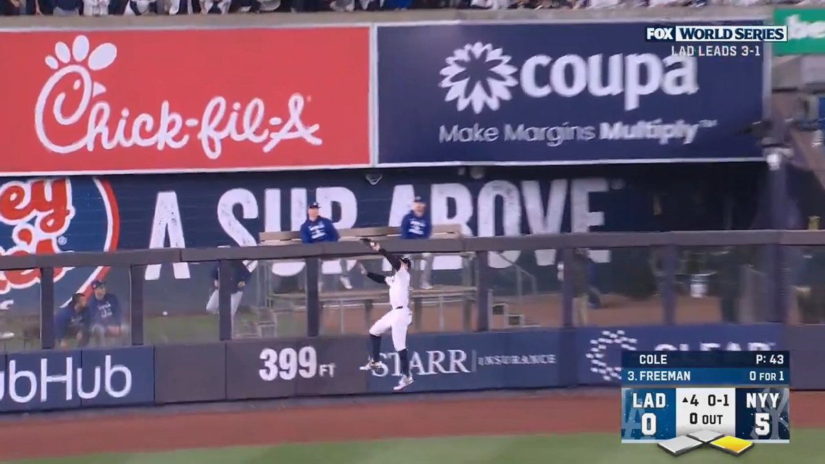 AARON JUDGE SAID IM PUTTING A STOP TO THIS FREDDIE FREEMAN SHIT