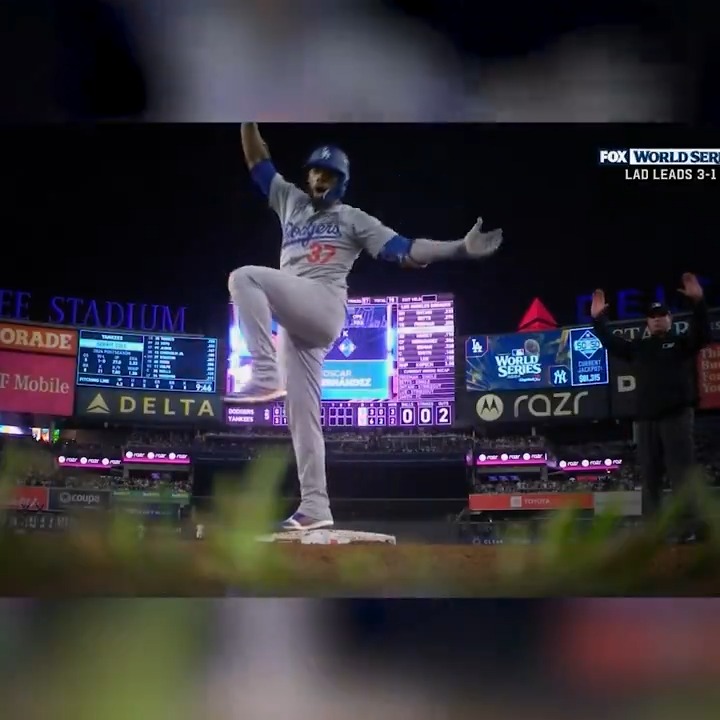 The Los Angeles Dodgers have scored FIVE runs in the 5th! #WorldSeries