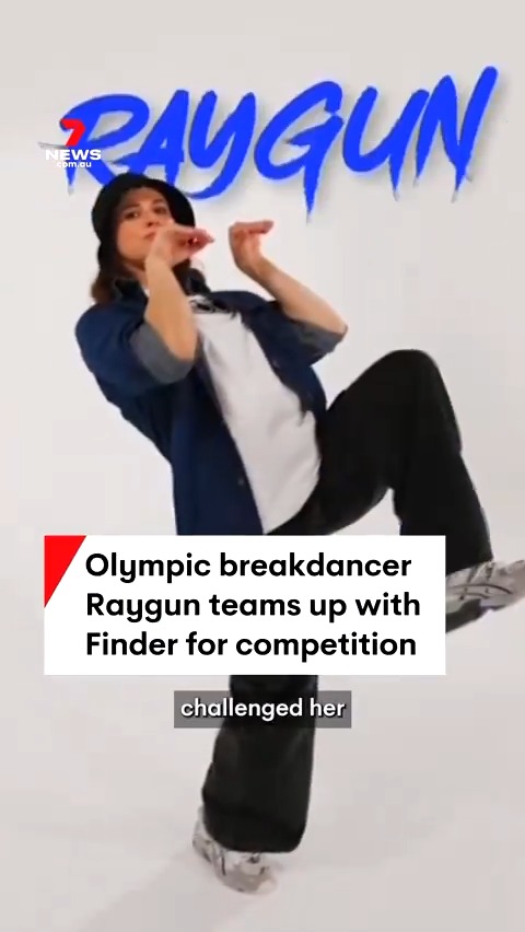 Olympic breakdancer Raygun has challenged her critics to a dance-off as part of a global promotion. #raygun #breakdance #breakdancing #paris2024 #7NEWS