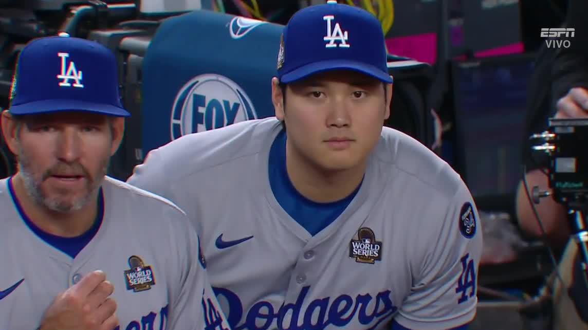 ¡El sentimiento de finalmente ser campeón! 🥹 Así celebró Shohei Ohtani su primera Serie Mundial 🫶 #MLBxESPN ⚾