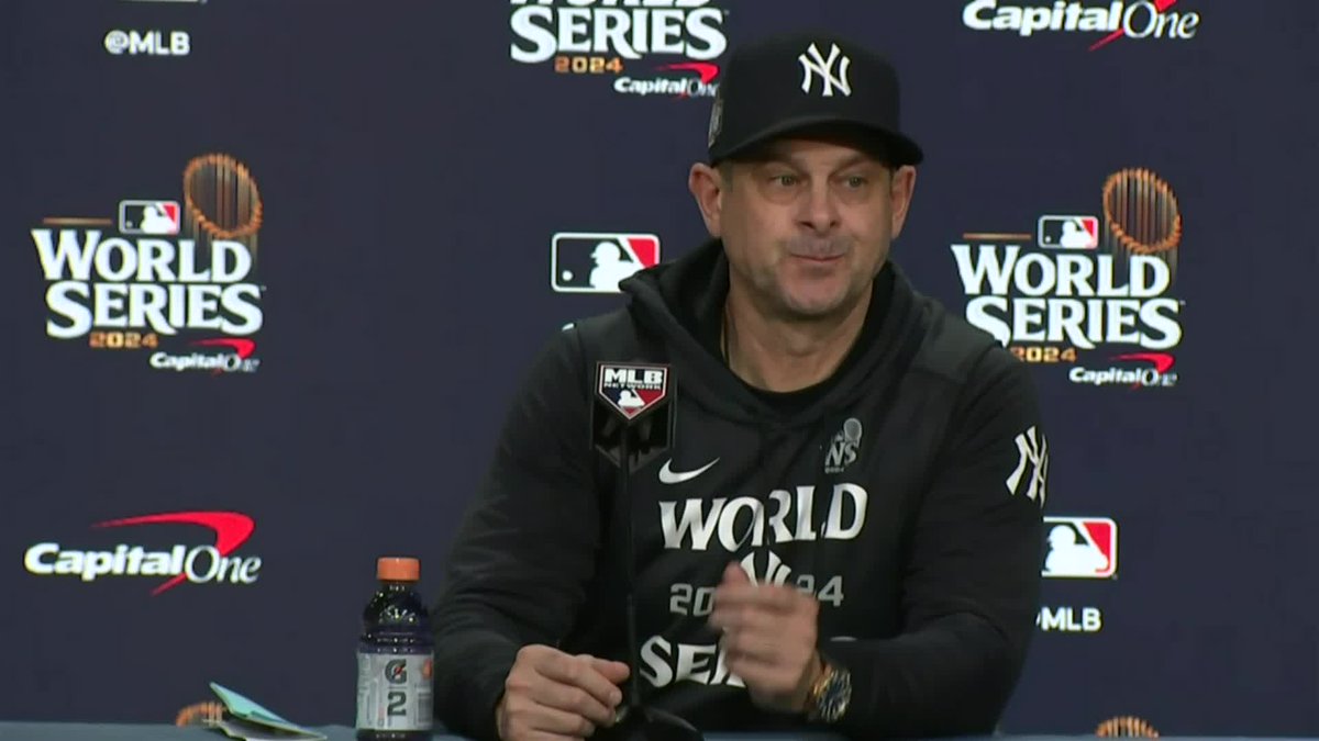 "I'm heartbroken. It doesn't take away my pride of what that means to me and what that group forged this year" An emotional Aaron Boone discusses the Yankees losing the 2024 World Series