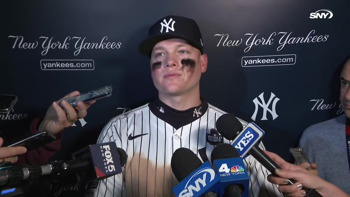 "I definitely want to be back in pinstripes to help us win one." Alex Verdugo was asked about his future with the Yankees: